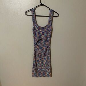 Colorful Knit Sleeveless Dress
